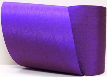 Kranzband-Moiré violett - uni, ohne Randdekor
