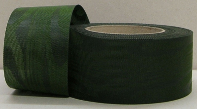 Kranzband-Moiré dunkelgrün - uni, ohne Randdekor
