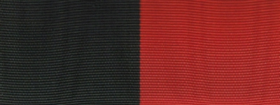 Moiré Nationalband / Vereinsband - Schwarz-Rot