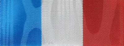 Moiré Nationalband Luxemburg - Mittelblau-Weiß-Rot
