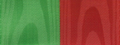 Moiré Nationalband / Vereinsband Grün-Rot