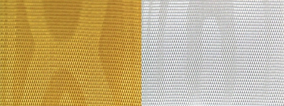 Moiré Nationalband / Vereinsband Gelb-Weiß