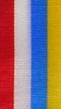 Nationalband Karneval - Rot-Weiß-Mittelblau-Gelb