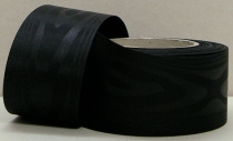 Kranzband-Moiré schwarz - uni, ohne Randdekor