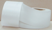 Kranzband-Moiré weiß - uni, ohne Randdekor