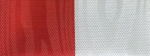 Moiré-Nationalband Polen - Rot-Weiß