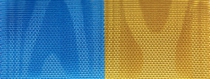Moiré-Nationalband Schweden - Mittelblau-Gelb