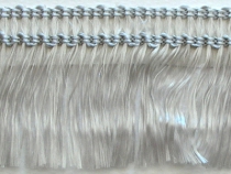 Kranzband-Klebefranse silber