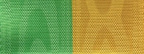 Moiré Nationalband / Vereinsband Grün-Gelb