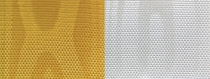 Moiré Nationalband / Vereinsband Gelb-Weiß